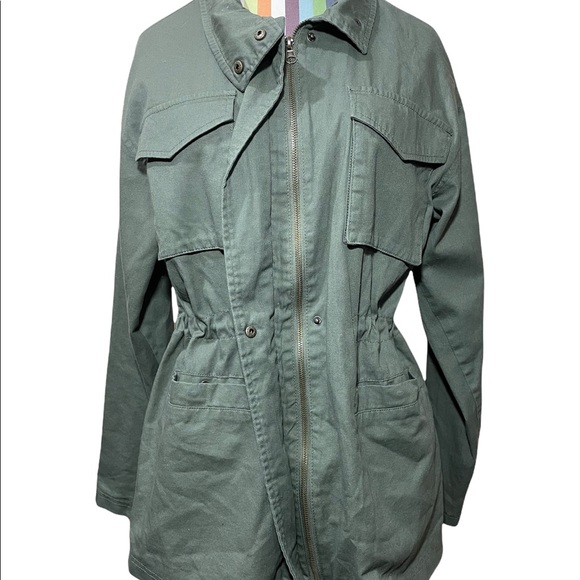 Universal Thread Olive Green Military Jacket 0461 - Picture 2 of 7